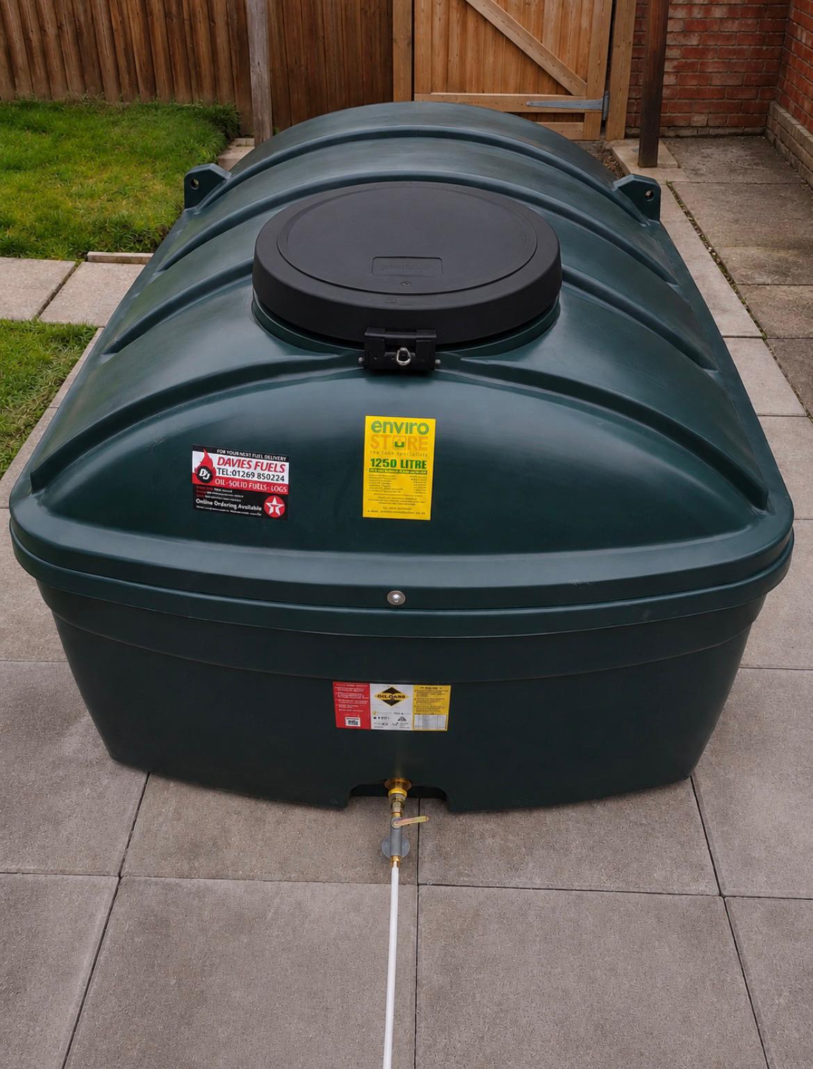 New oil storage tank installed by S Thomas Plumbing